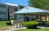 Covered Picnic Pavilion with Lighted Mail Boxes!